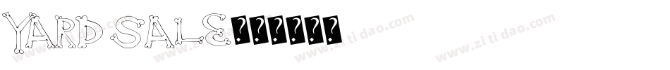 Yard Sale字体转换